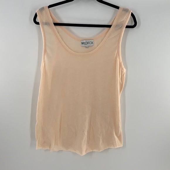 WILDFOX PEACH TANK TOP LARGE - Picture 1 of 3